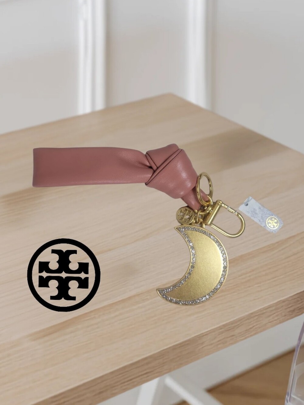 Tory Burch Leather Fob Keychain